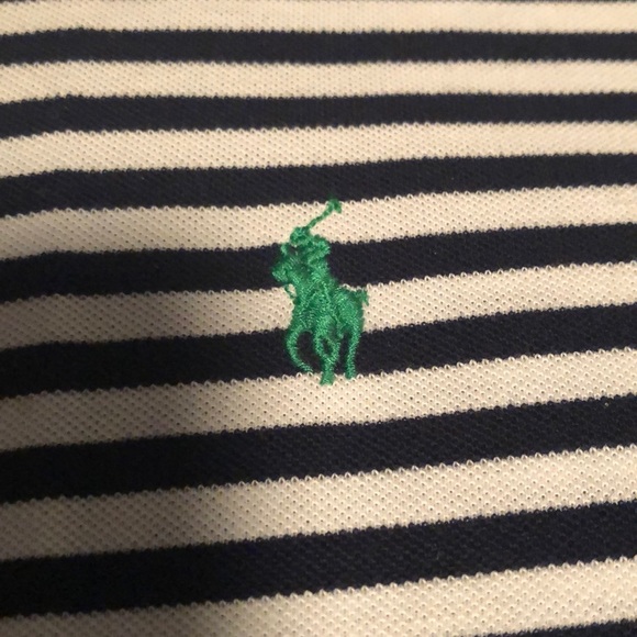 Navy Striped Polo XXL - Picture 3 of 5